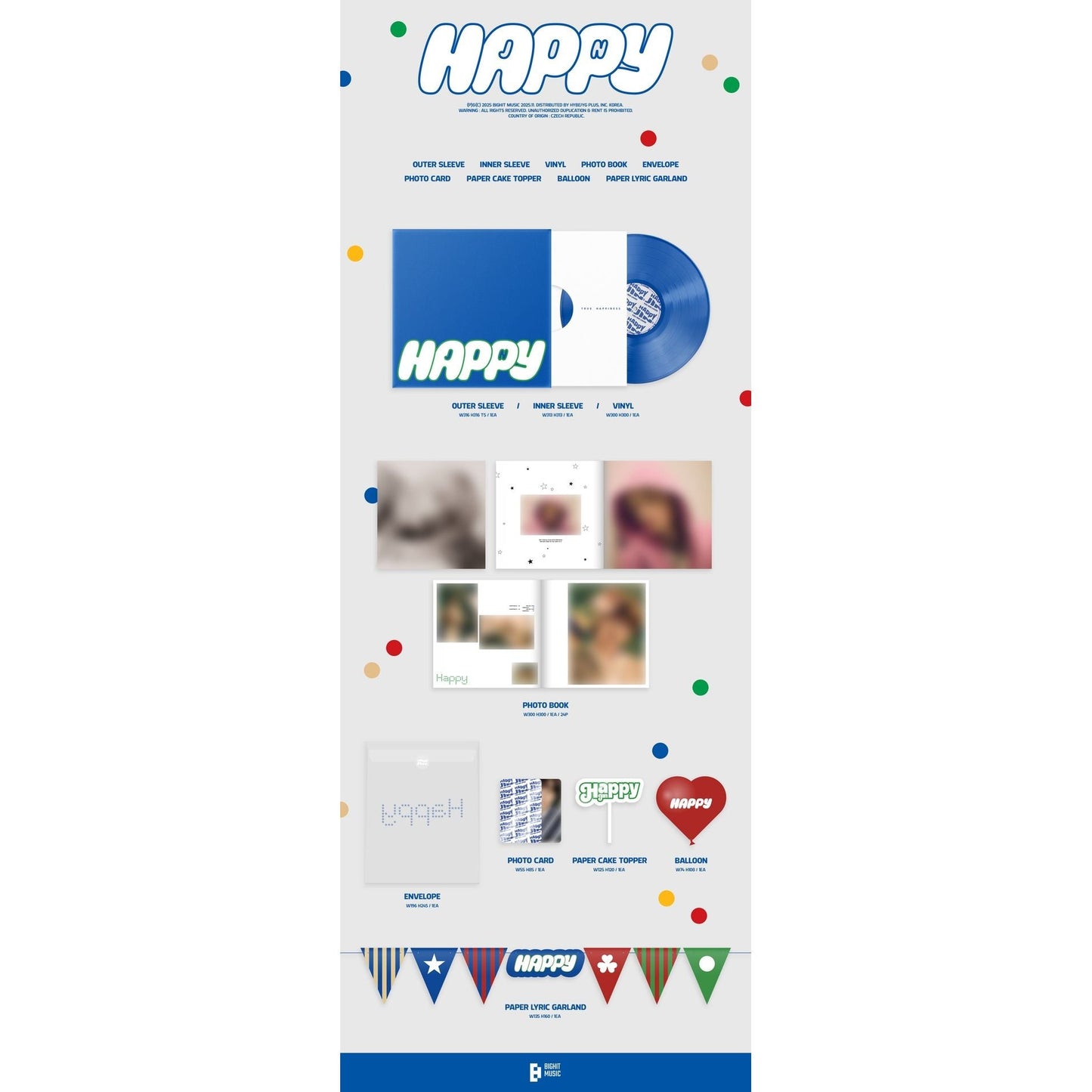 Jin (BTS) - Happy - VINYL