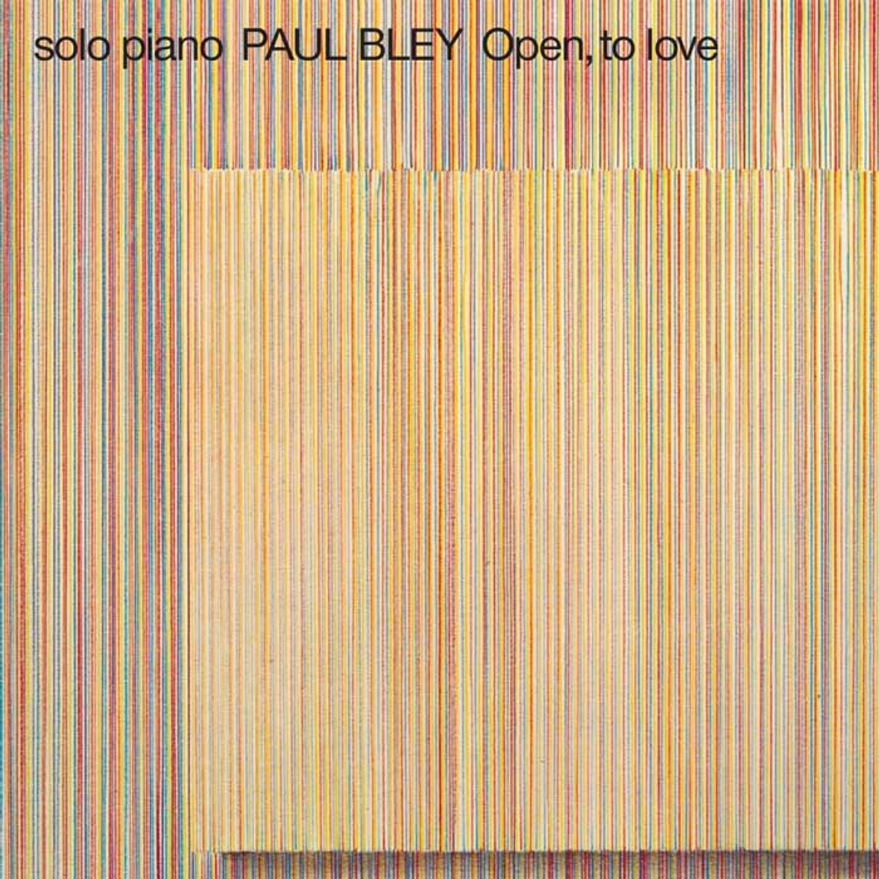Paul Bley - Open, to Love - ECM Luminescence Series LP