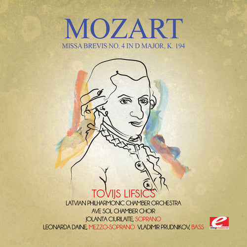 Mozart: Missa Brevis No. 4 in D Major K. 194 - CD