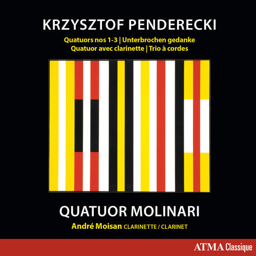 Penderecki / Quatuor Molinari / Moisan: Quatuors 1-3 - CD
