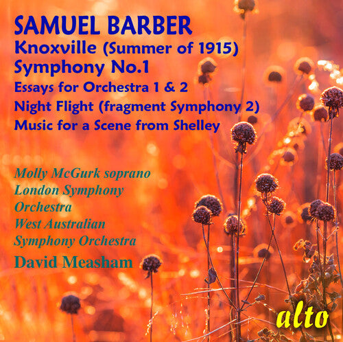 Molly McGurk: Samuel Barber: Symphony No. 1/ Essays Nos. 1 & 2 / Night Flight - CD
