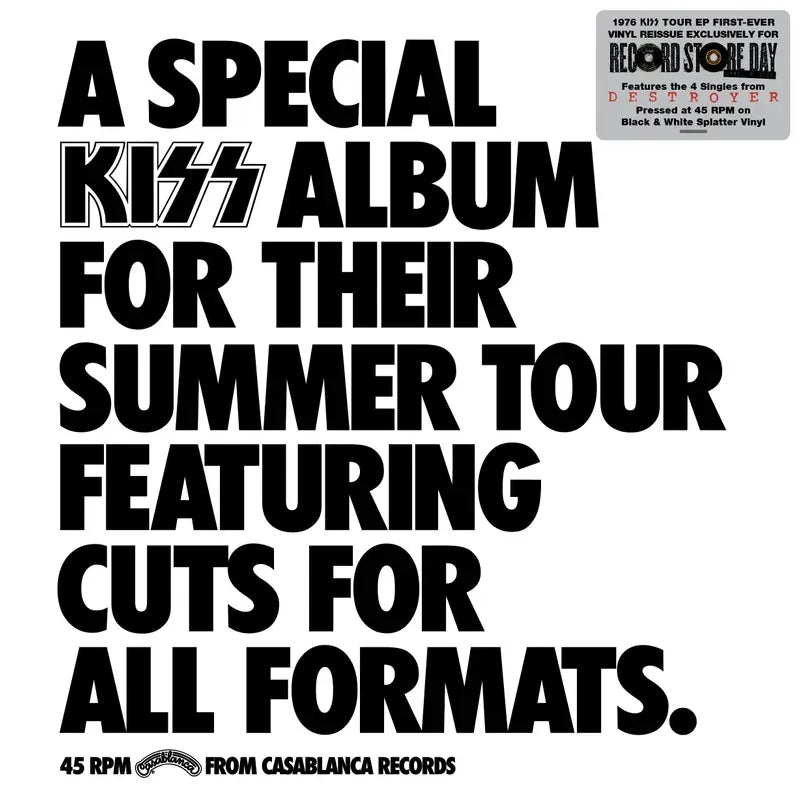 KISS - A Special KISS Tour Album - RSD 12" EP
