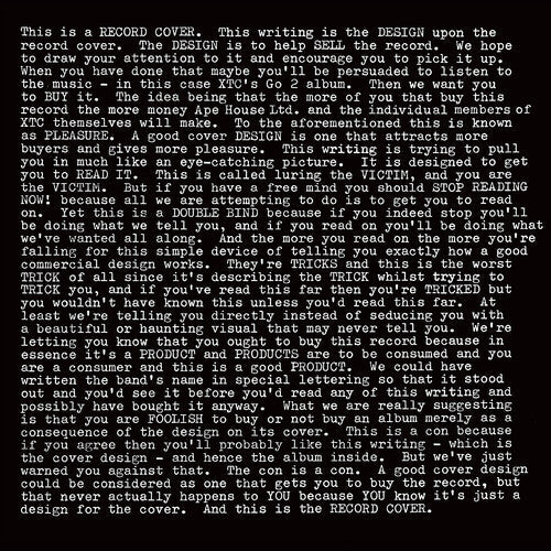 XTC - GO2 - VINYL