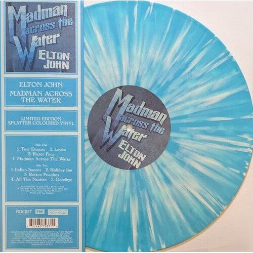 Elton John - Madman Across The Water (Light Blue Splatter) - VINYL