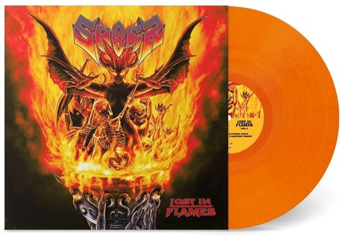 Saber: Lost In Flames - Burning Orange Marble Vinyl - VINYL