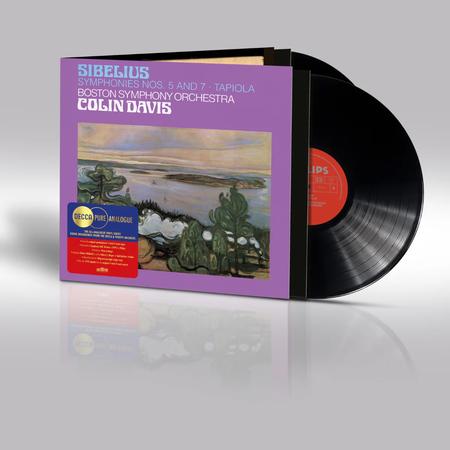 Colin Davis, Boston Symphony Orchestra - Sibelius: Symphonies Nos. 5 and 7, Tapiola - Decca Pure Analogue LP