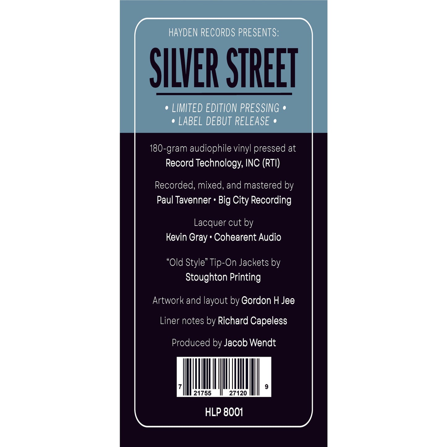 Jacob Wendt - Silver Street - VINYL