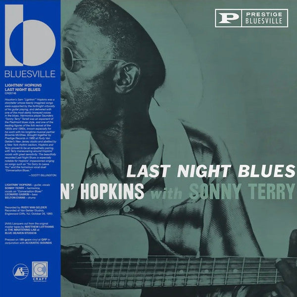 Lightin' Hopkins - Last Night Blues - Bluesville Acoustic Sound Series LP