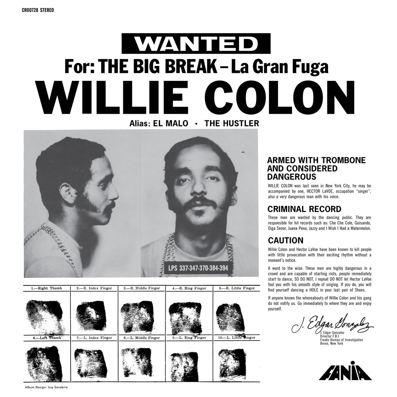 Willie Colon - La Gran Fuga (The Big Break) - VINYL