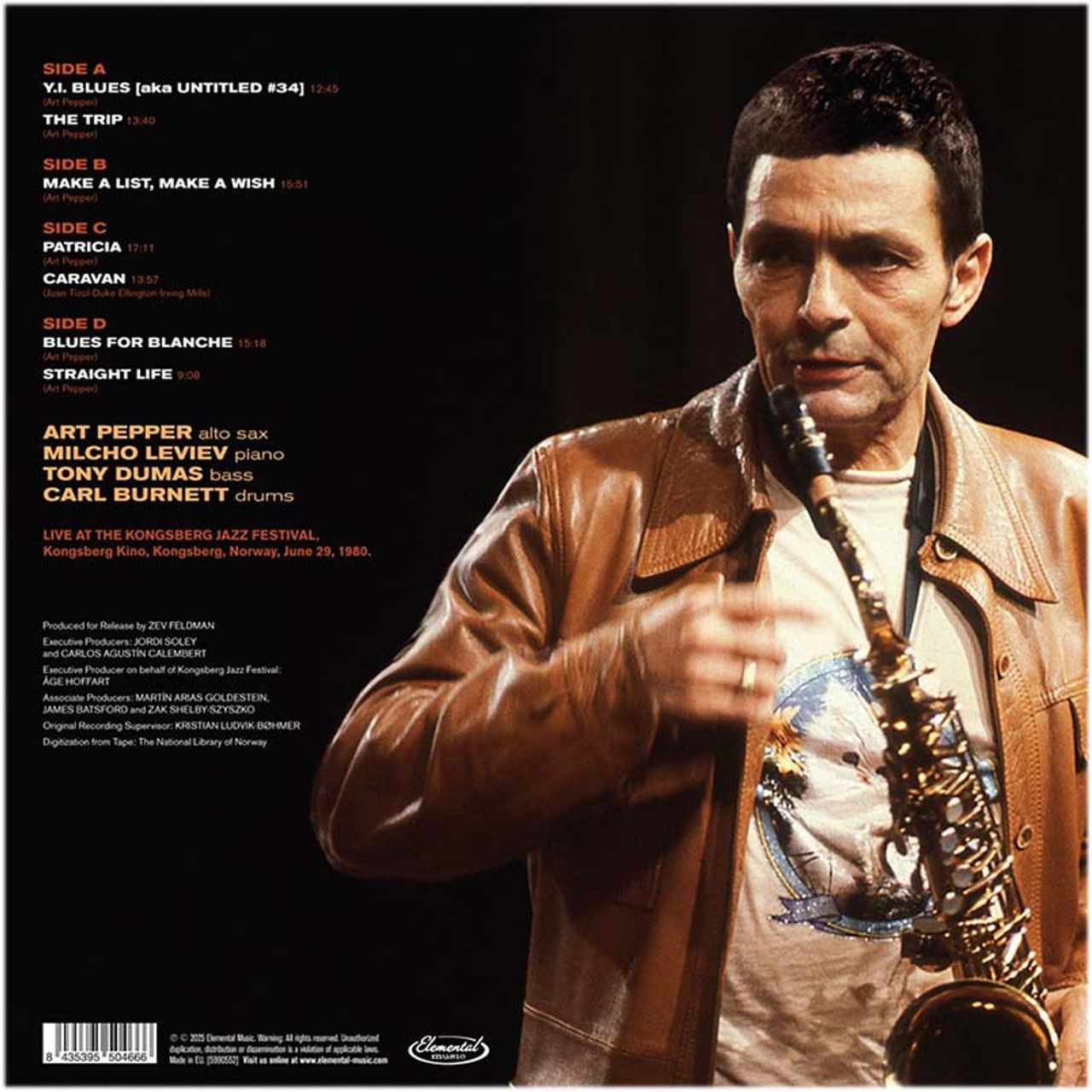 Art Pepper - An Afternoon in Norway: The Kongsberg Concert - VINYL