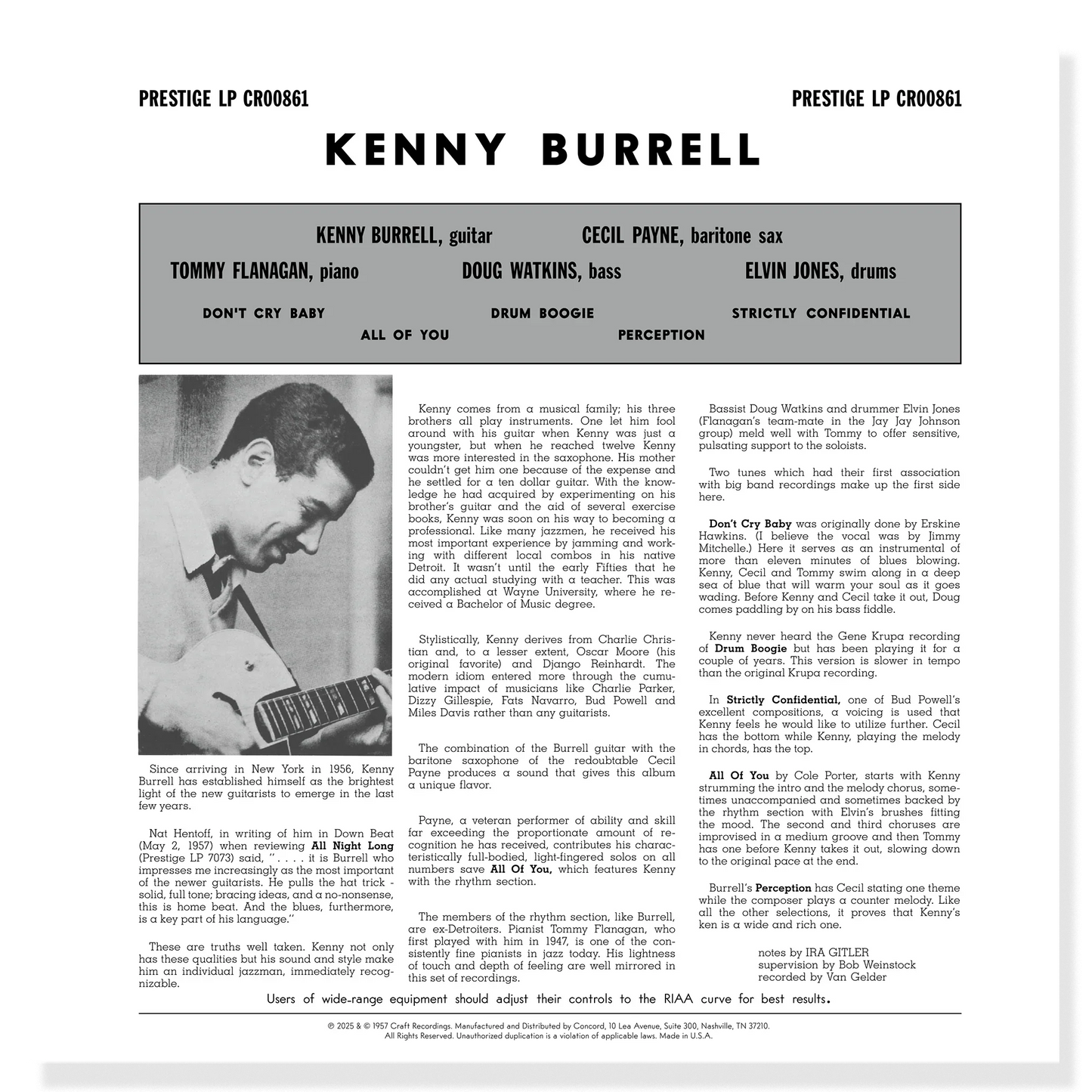 Kenny Burrell - Kenny Burrell - OJC LP