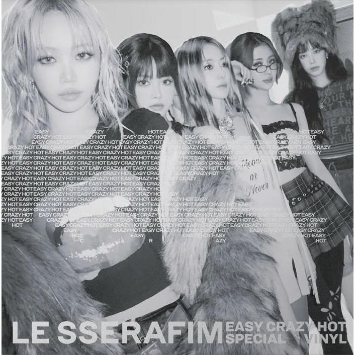LE SSERAFIM - EASY-CRAZY-HOT - Indie Silver White LP