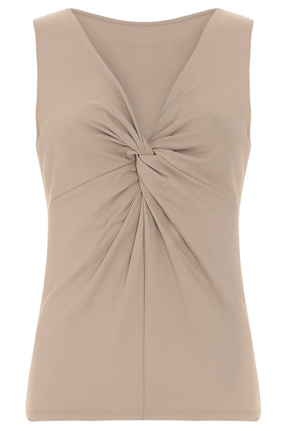 Bamboo Knot Fronted Vest Top