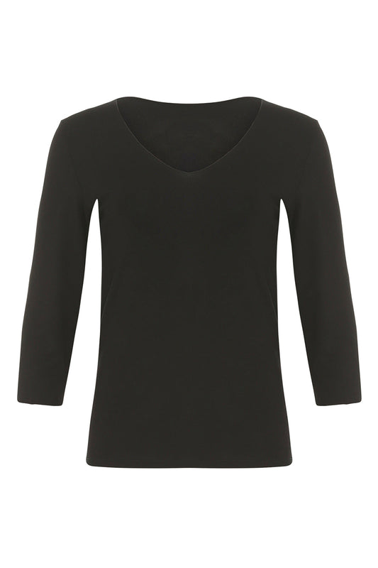 Bamboo Jersey V Neck T-Shirt