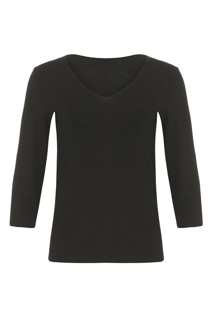 Bamboo Jersey V Neck T-Shirt