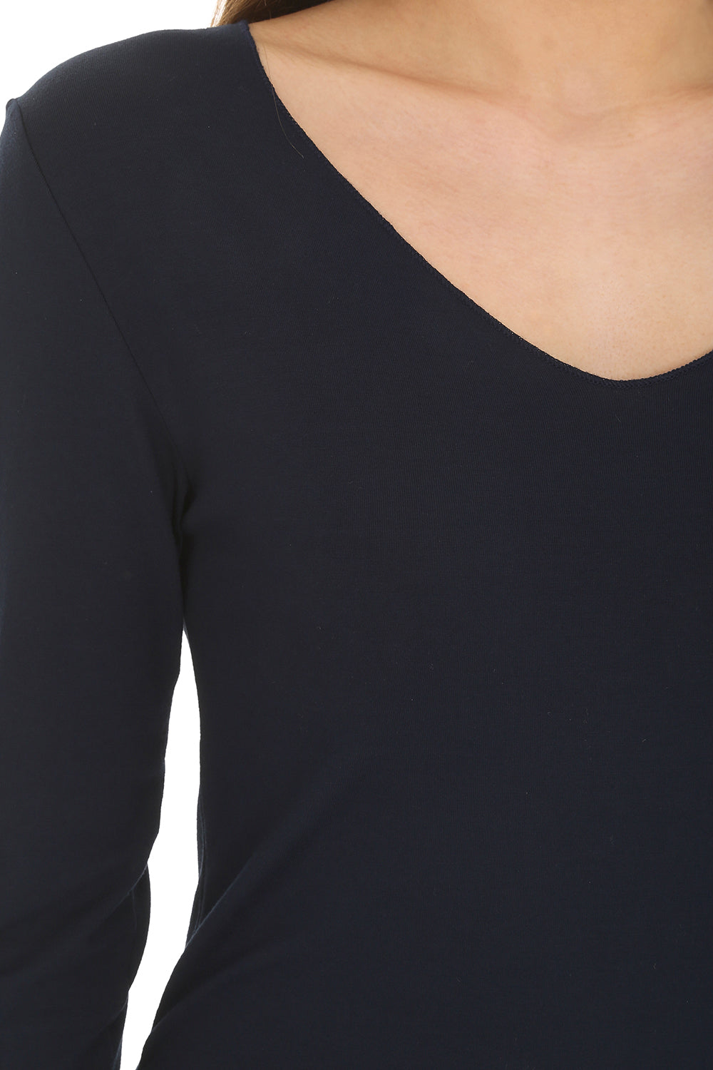 Bamboo Jersey V Neck T-Shirt