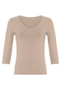 Bamboo Jersey V Neck T-Shirt
