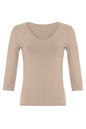 Bamboo Jersey V Neck T-Shirt