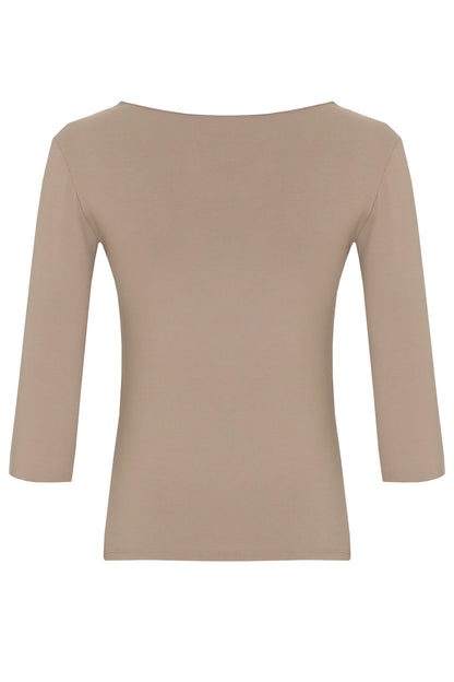 Bamboo Jersey V Neck T-Shirt