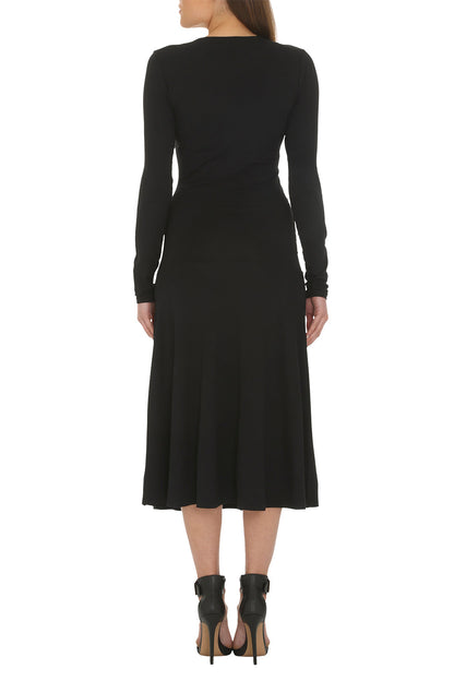 Bamboo Fixed Wrap Long Sleeved Dress