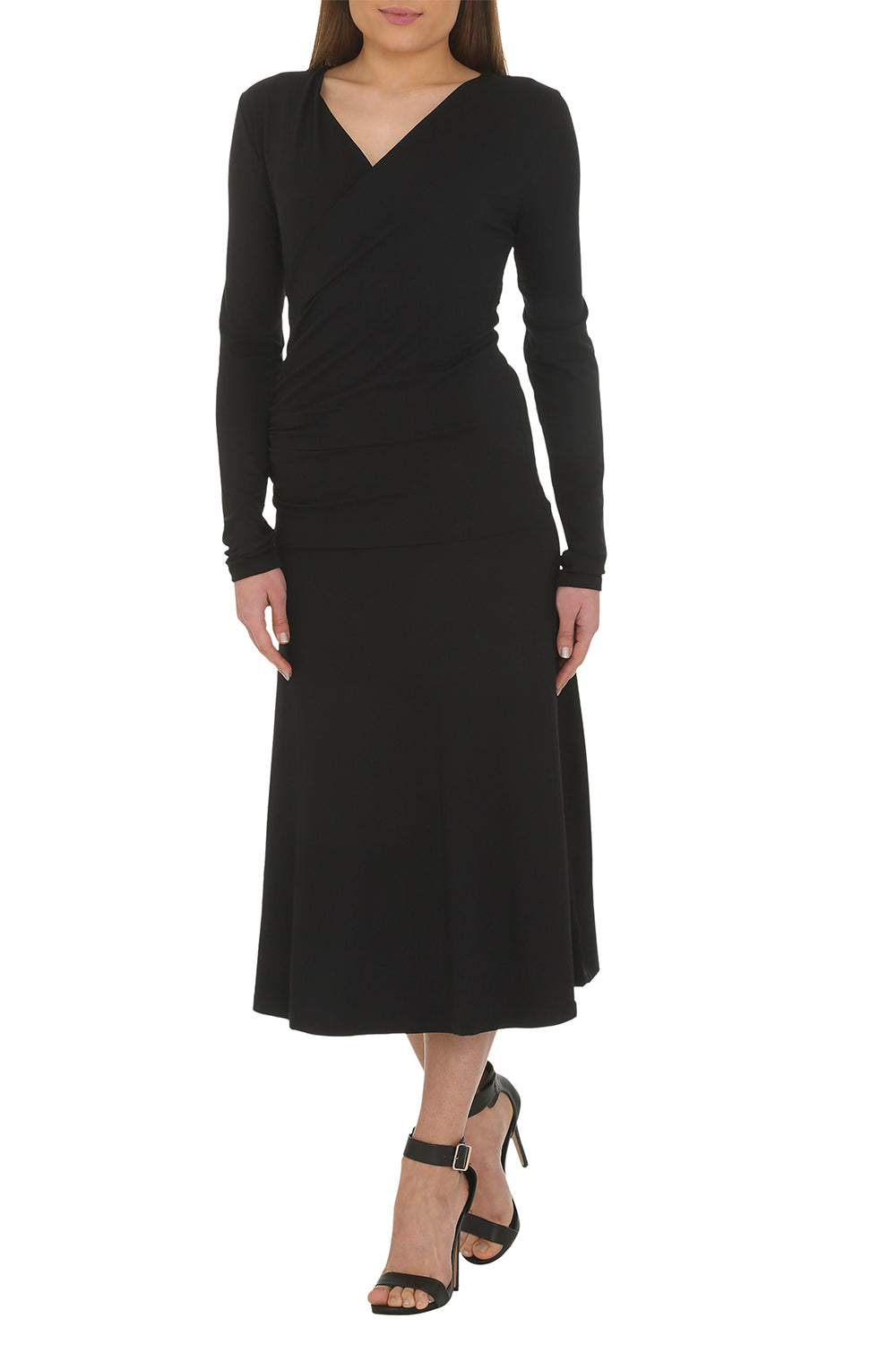 Bamboo Fixed Wrap Long Sleeved Dress