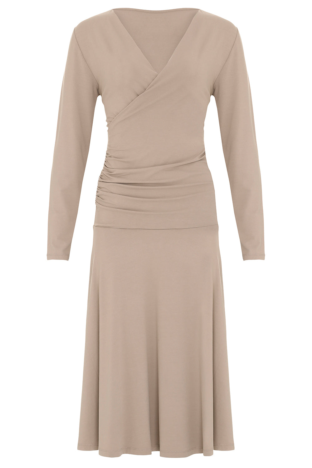 Bamboo Fixed Wrap Long Sleeved Dress