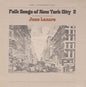 June Lazare: Folk Songs of New York City, Vol. 2 - CD
