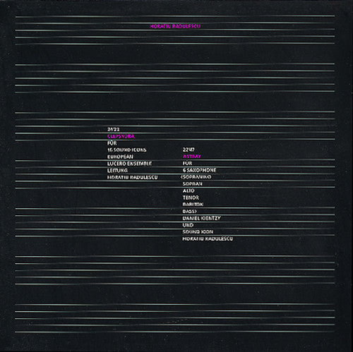 Horatiu Radulescu: Clepsydra - VINYL