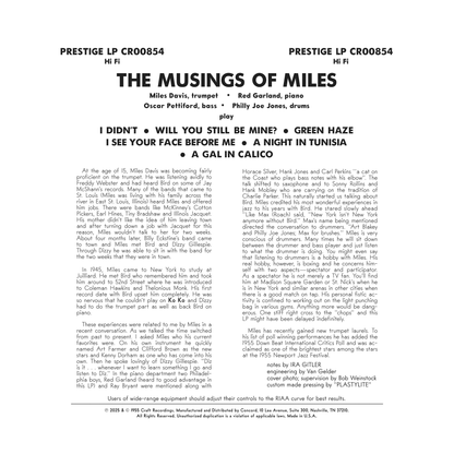 Miles Davis - The Musings of Miles - OJC LP