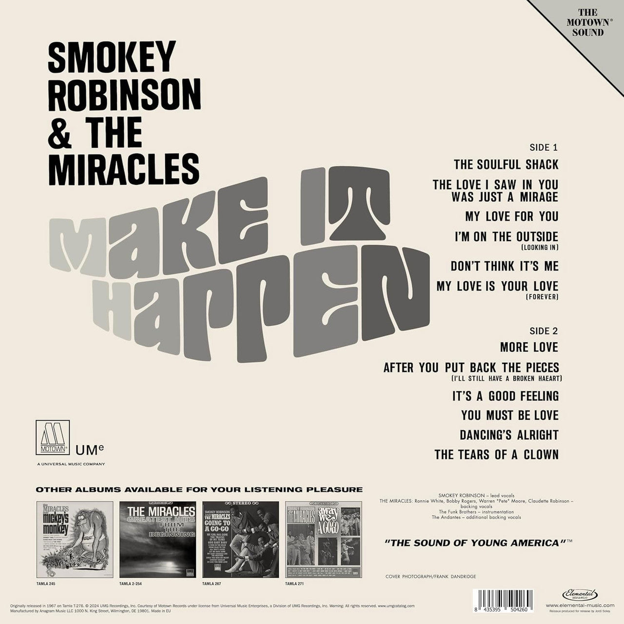Smokey Robinson & The Miracles - Make It Happen (Mono) - VINYL
