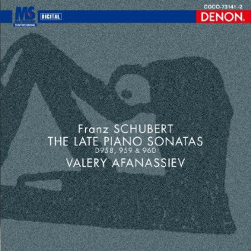 Valery Afanassiev: Schubert: Piano Sonata Nos. 19 20 21 - CD