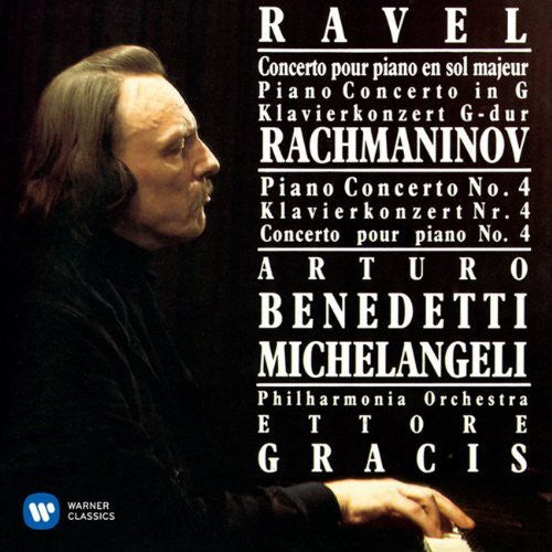Arturo Michelang Benede: Ravel: Piano Concerto & Rachmaninov: Piano Cto. 4 - CD