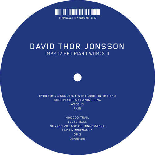 David Thor Jonsson: Improvised Piano Works II - VINYL