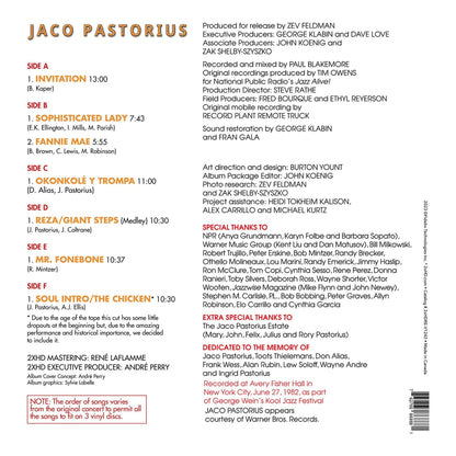 Jaco Pastorius - Truth, Liberty & Soul - 45rpm 3x LP