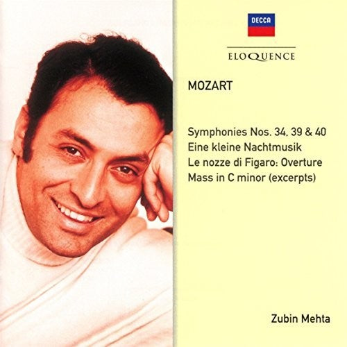 Zubin Mehta: Mozart: Symphonies 34 39 40 / Eine Kleine - CD