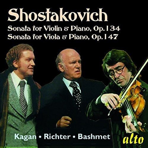 Richter / Kagan / Bashmet: Shostakovich: Vilolin Sonata Viola Sonata Opp. 134 - CD