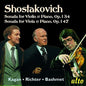 Richter / Kagan / Bashmet: Shostakovich: Vilolin Sonata Viola Sonata Opp. 134 - CD