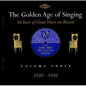 Various Artists: Golden Age of Singing 3: 1920-1930 / Various - CD