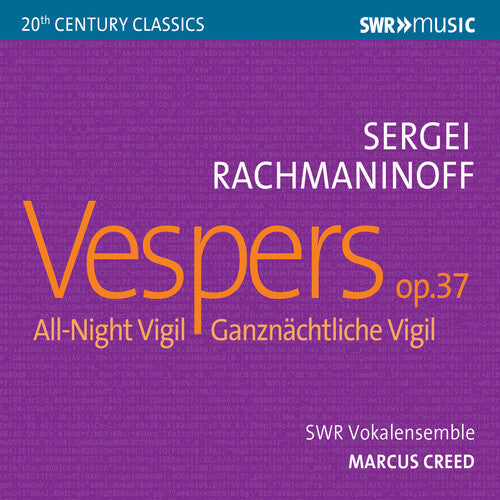 Rachmaninoff / Koch / Creed: Vespers 37 All Night Vigil - CD