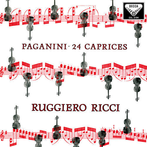 Ruggiero Ricci: Paganini: 24 Caprices Op. 1 - VINYL