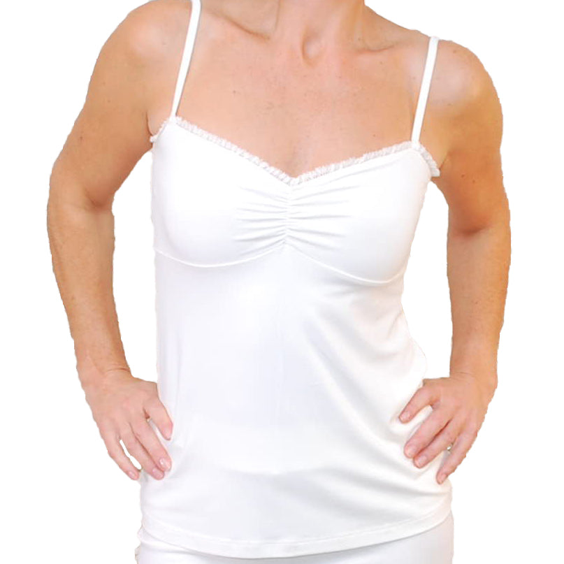 Empire Line Camisole with Bamboo Lace Trim