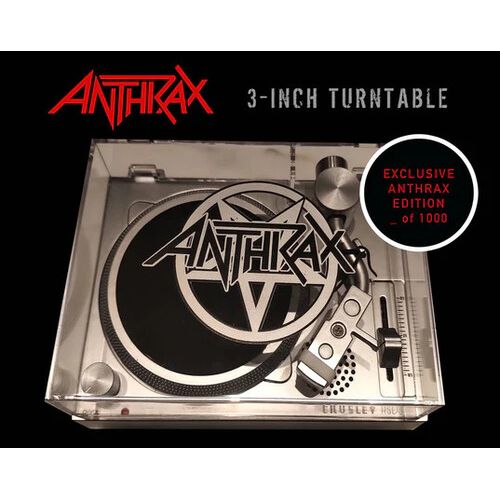 Anthrax Crosley 3" Record Store Day Turntable - 2021 RSD Exclusive