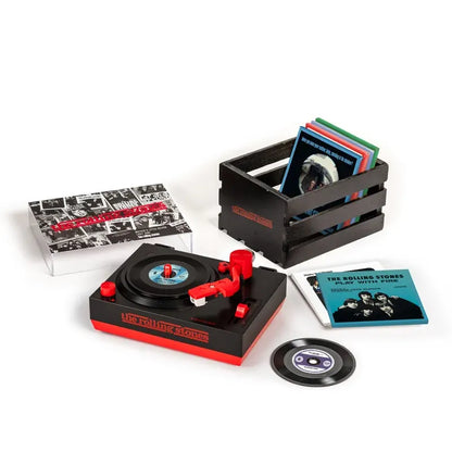 Crosley - Rolling Stones RSD3 Turntable with Crate and Six 3-Inch Singles