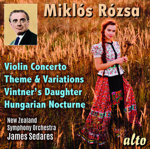New Zealand Symphony Orchestra: Miklos Rozsa: Violin Concerto; Theme, Variations & Finale - CD