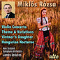 New Zealand Symphony Orchestra: Miklos Rozsa: Violin Concerto; Theme, Variations & Finale - CD