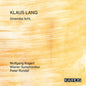 Kogert, Wolfgang / Wiener Symphoniker: Klaus Lang: Tonendes Licht. - CD