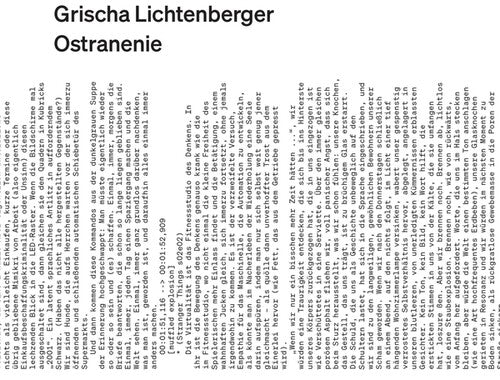 Grischa Lichtenberger: Ostranenie - CD