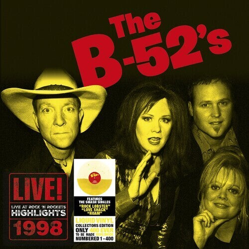 The B-52's - Live at Rock 'N Rockets - Yellow Liquid Vinyl LP
