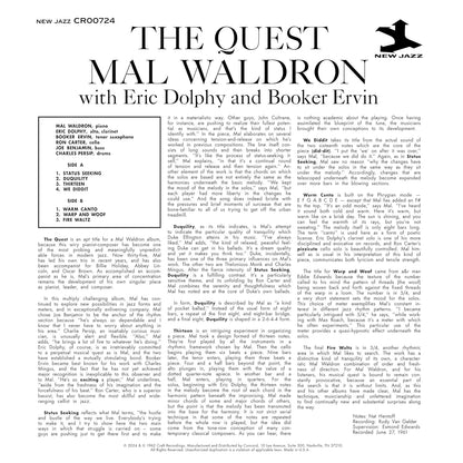 Mal Waldron - The Quest - OJC LP
