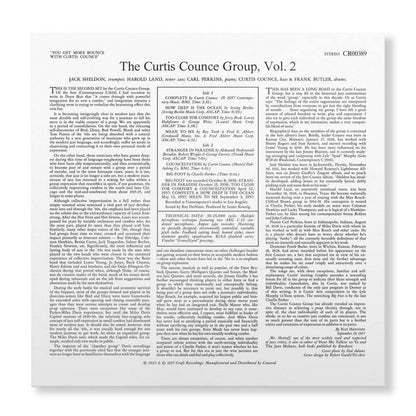 Curtis Counce - You Get More Bounce with Curtis Counce! - Contemporary LP